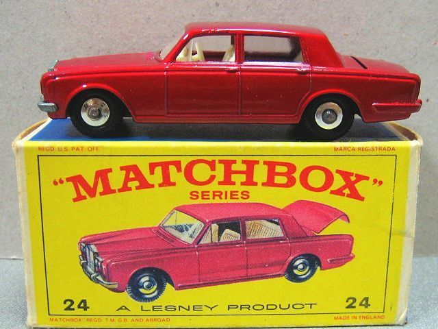 ミニカー中心世界 nothin' but toy cars: ロールスロイス・シルバーシャドウ by マッチボックス<br>matchbox 24c  rolls-royce silver shadow