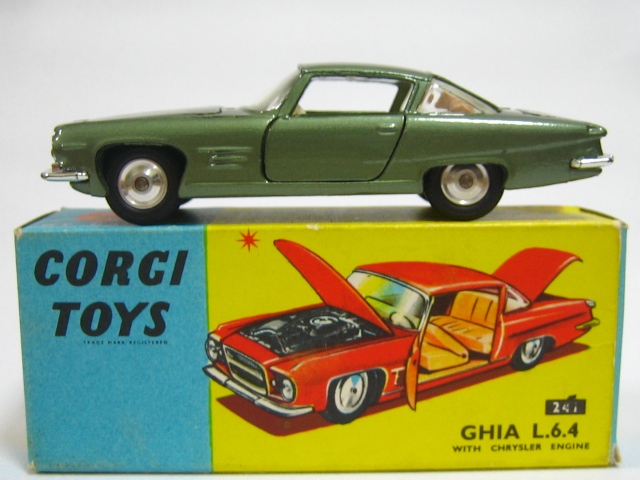 ミニカー中心世界 nothin' but toy cars: ギア・クライスラー6.4リッター by コーギー<br>corgi 241 ghia  L6.4 chrysler V8